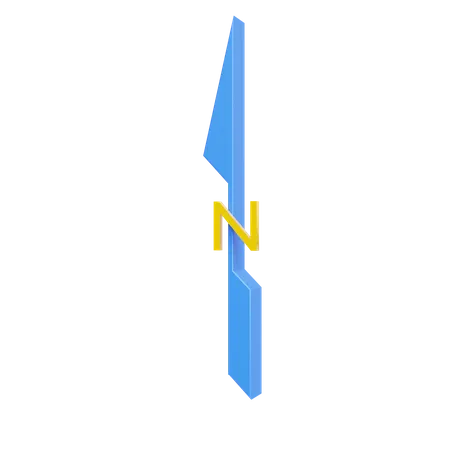 North Symbol 3D Icon