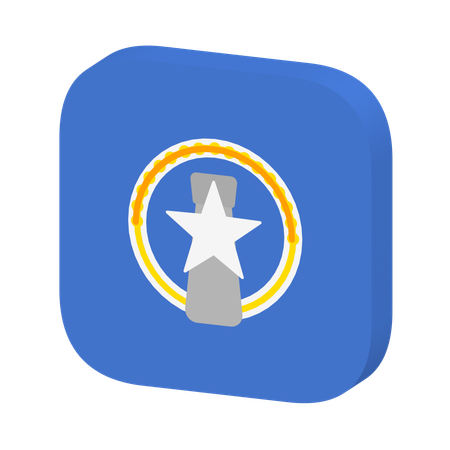 Northern Mariana Islands Flag  3D Icon