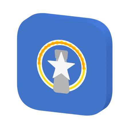 Northern Mariana Islands Flag  3D Icon