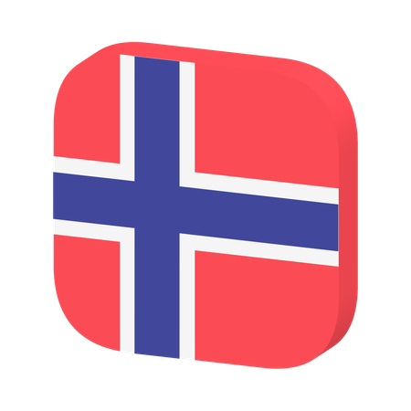 Norway Flag  3D Icon
