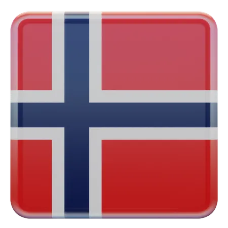 Norway Square Flag  3D Icon