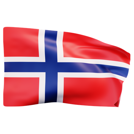 Norwegen Flagge  3D Icon