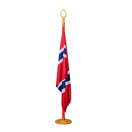 Norwegen Flagge  3D Icon