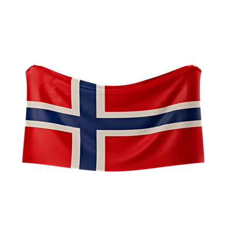 Norwegen Flagge  3D Icon