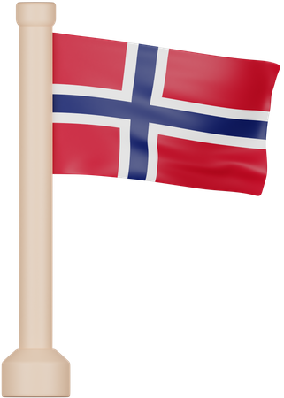 Norwegen Flagge  3D Icon