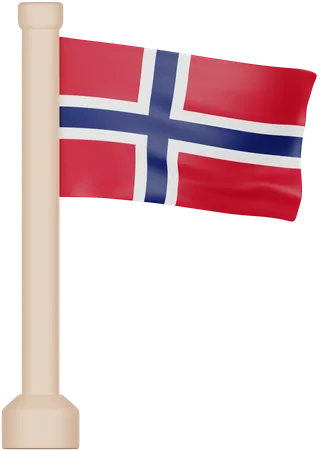 Norwegen Flagge  3D Icon