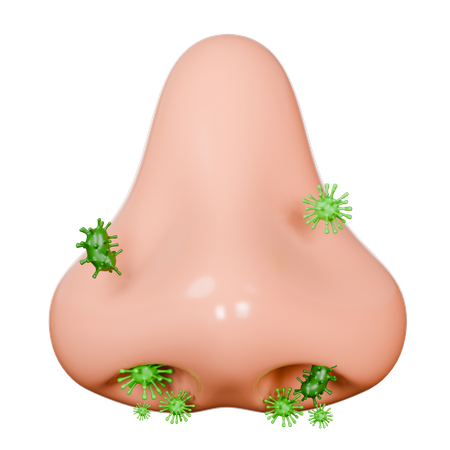 鼻の病気  3D Icon