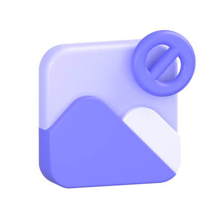 Not Allow Photo  3D Icon