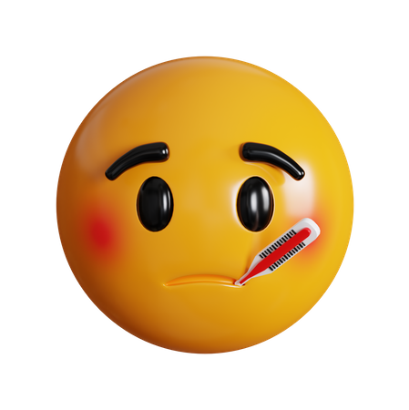 Not Feeling Well Face  3D Icon