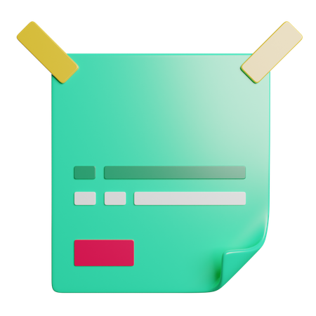 Nota  3D Icon