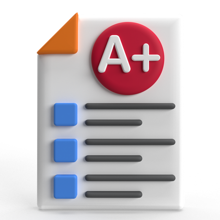 Nota A+  3D Icon