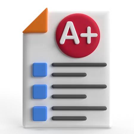 Nota A+  3D Icon