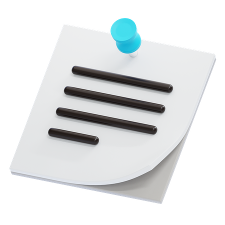 Nota adhesiva  3D Icon