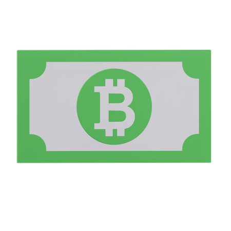 Nota bitcoin  3D Icon