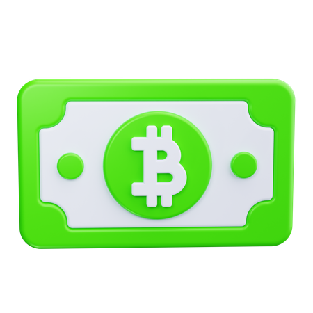 Nota bitcoin  3D Icon