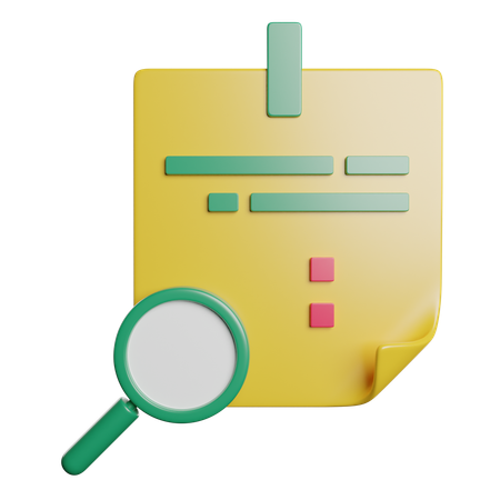 Encontrar nota  3D Icon