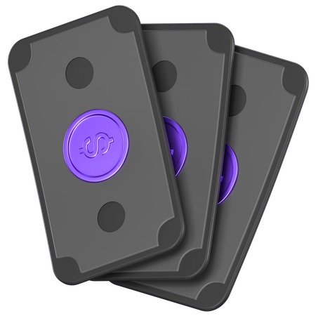 Nota de dinheiro  3D Icon