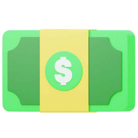 Nota de dinero  3D Icon