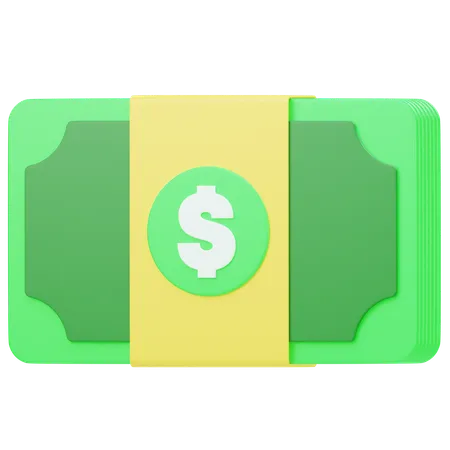 Nota de dinero  3D Icon