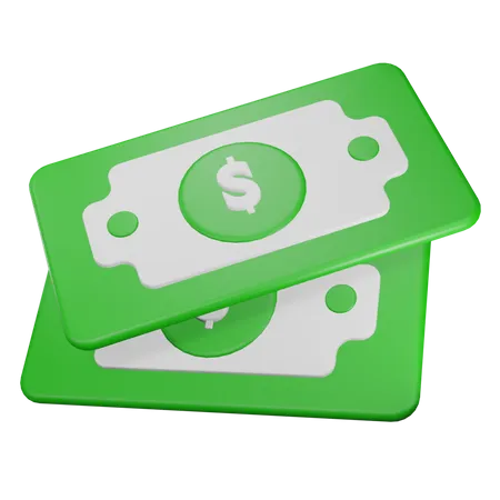 Pagamento Em Dinheiro Com Icone 3 D 3D Icon