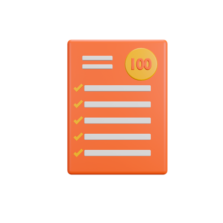 Nota máxima  3D Icon