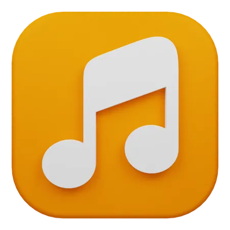 Nota musical  3D Icon