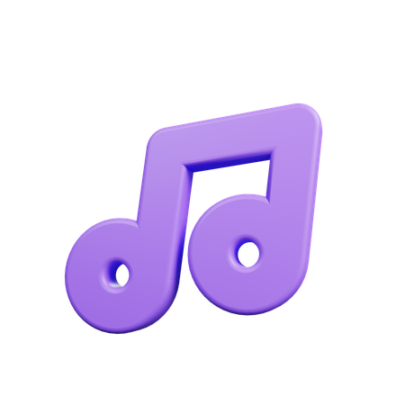 Nota musical  3D Icon