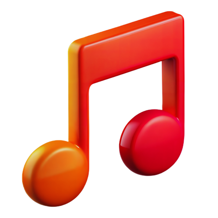 Nota musical  3D Icon