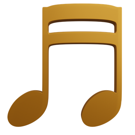 Nota musical  3D Icon