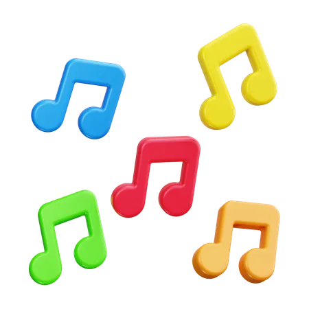 Nota musical  3D Icon