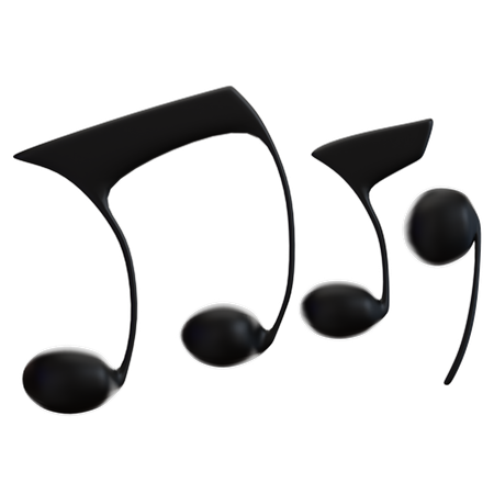 Nota musical  3D Icon