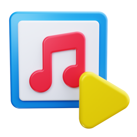 Nota musical  3D Icon