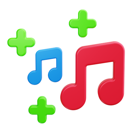 Nota musical  3D Icon