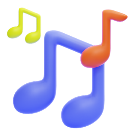 Nota musical  3D Icon