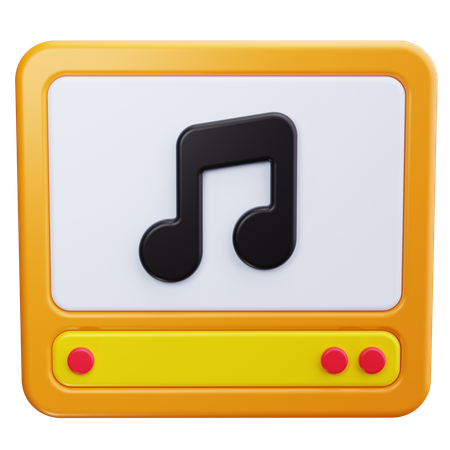 Nota musical  3D Icon