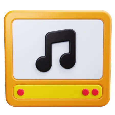 Nota musical  3D Icon