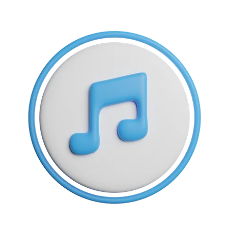 Nota musical  3D Icon