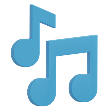 Nota musical  3D Icon