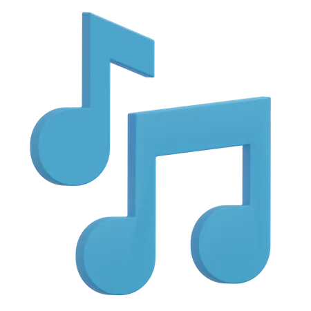 Nota musical  3D Icon