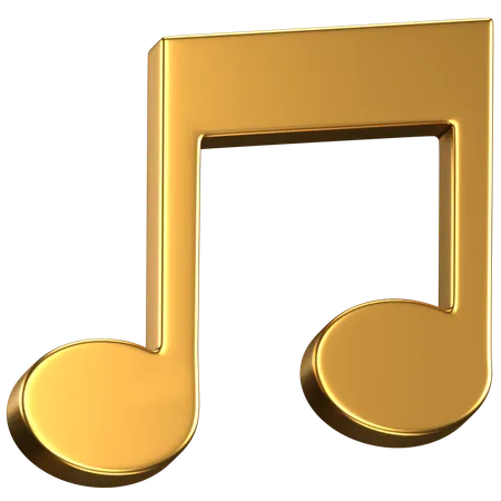 Nota musical  3D Icon