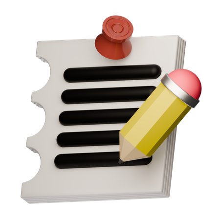Notas  3D Icon
