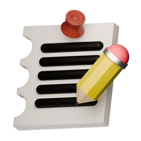Notas  3D Icon