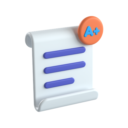 Notas  3D Icon