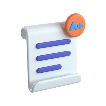 Notas  3D Icon