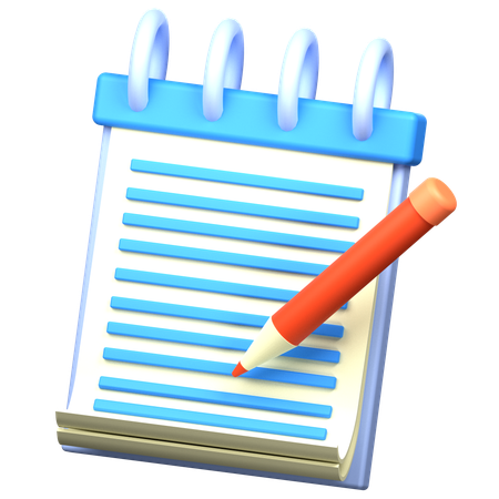 Notas  3D Icon