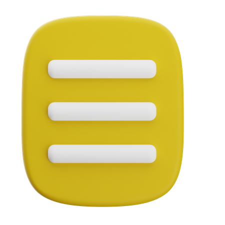 Notas  3D Icon