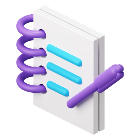 Notas  3D Icon