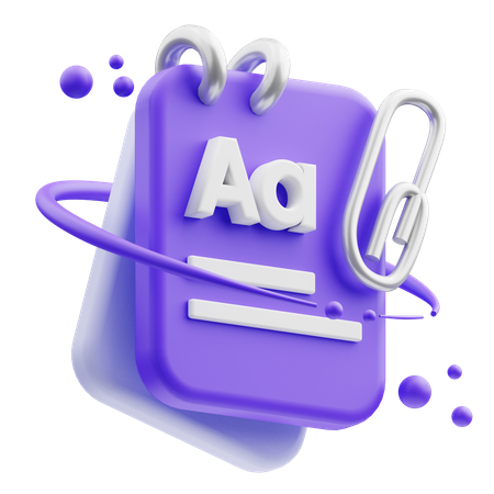 Notas  3D Icon