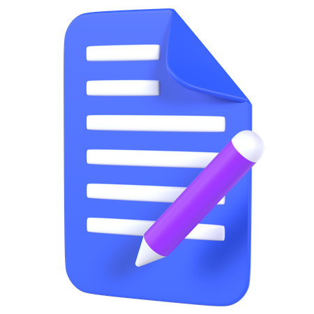 Notas  3D Icon