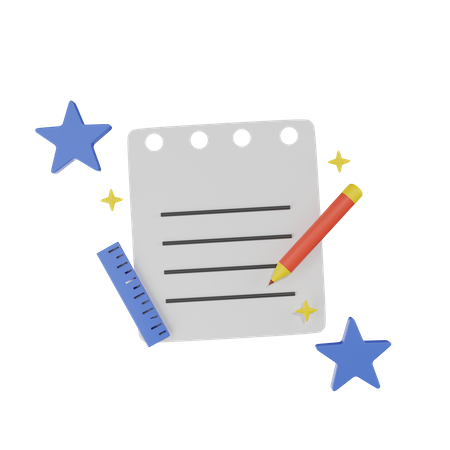 Notas  3D Icon